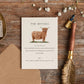 Highland Cow Scottish Wedding Invitation