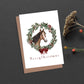 Horse in Wreath Christmas Card