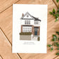 Custom House Portrait by HeatherLucyJ. Bespoke Painting for Housewarming Gift.