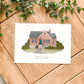 Custom House Portrait by HeatherLucyJ. Bespoke Painting for Housewarming Gift. 