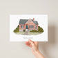 Custom House Portrait by HeatherLucyJ. Bespoke Painting for Housewarming Gift.