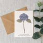 Hydrangea Botanical Greeting Card