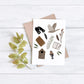 Birdwatching Illustrated Greeting Card