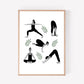 Yoga Poses Art Print