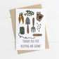 Thank You For Helping Me Grow Card