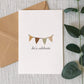 Let's Celebrate Bunting Greeting Card