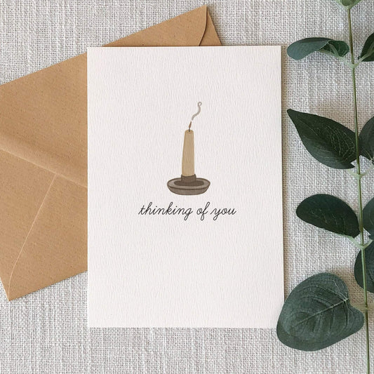 Thinking of You Candle Greeting Card