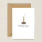 Thinking of You Candle Greeting Card