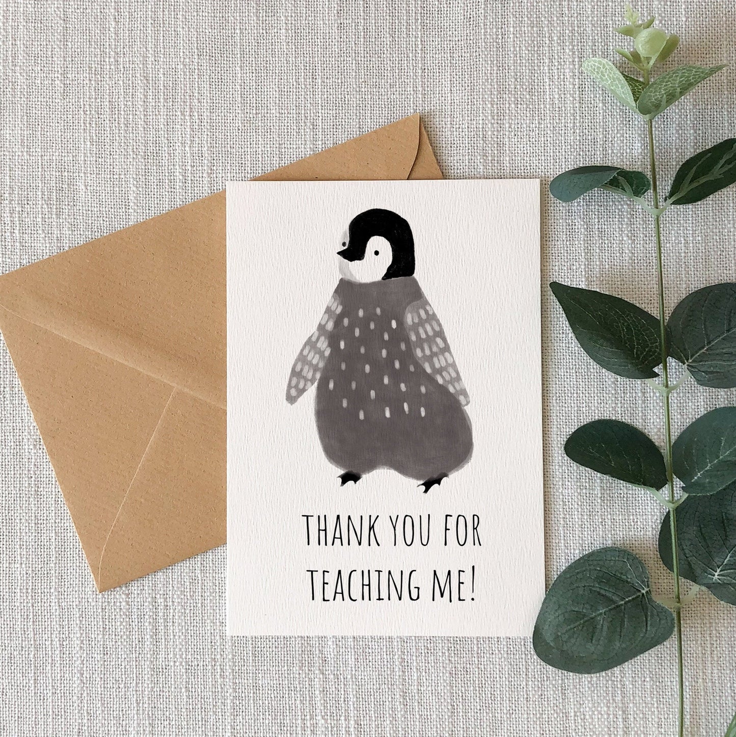 Thank You For Teaching Me Card