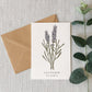 Lavender Botanical Greeting Card