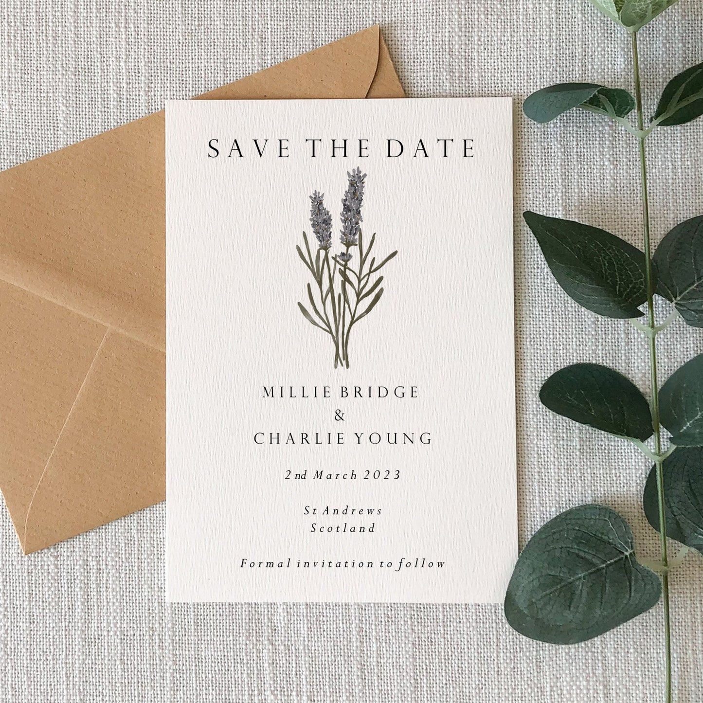 Lavender Wedding Save the Date