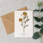 Marigold Botanical Greeting Card