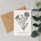 Morning Glory Botanical Greeting Card