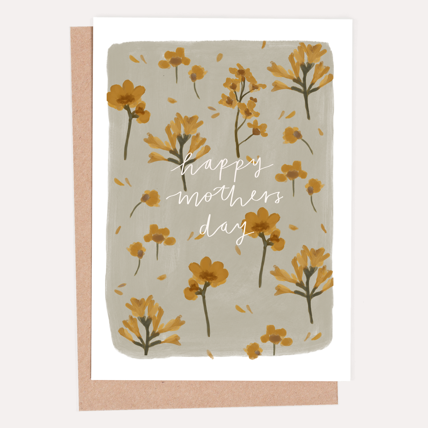 Happy Mother's Day Yellow Florals Greeting Card