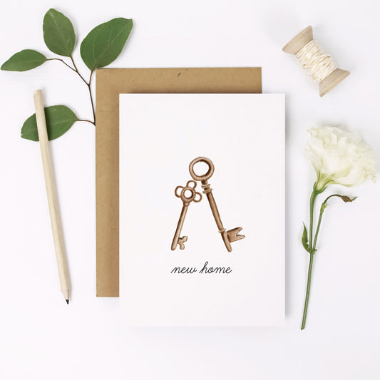 New Home Keys Card