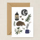 Night in the Garden Greeting Card