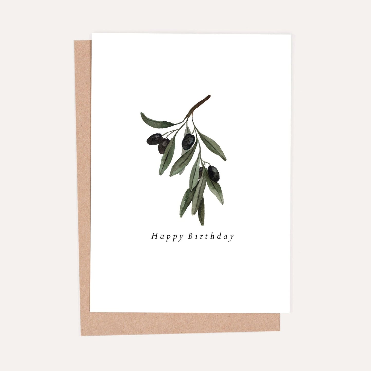 Olive Branch Birthday Card