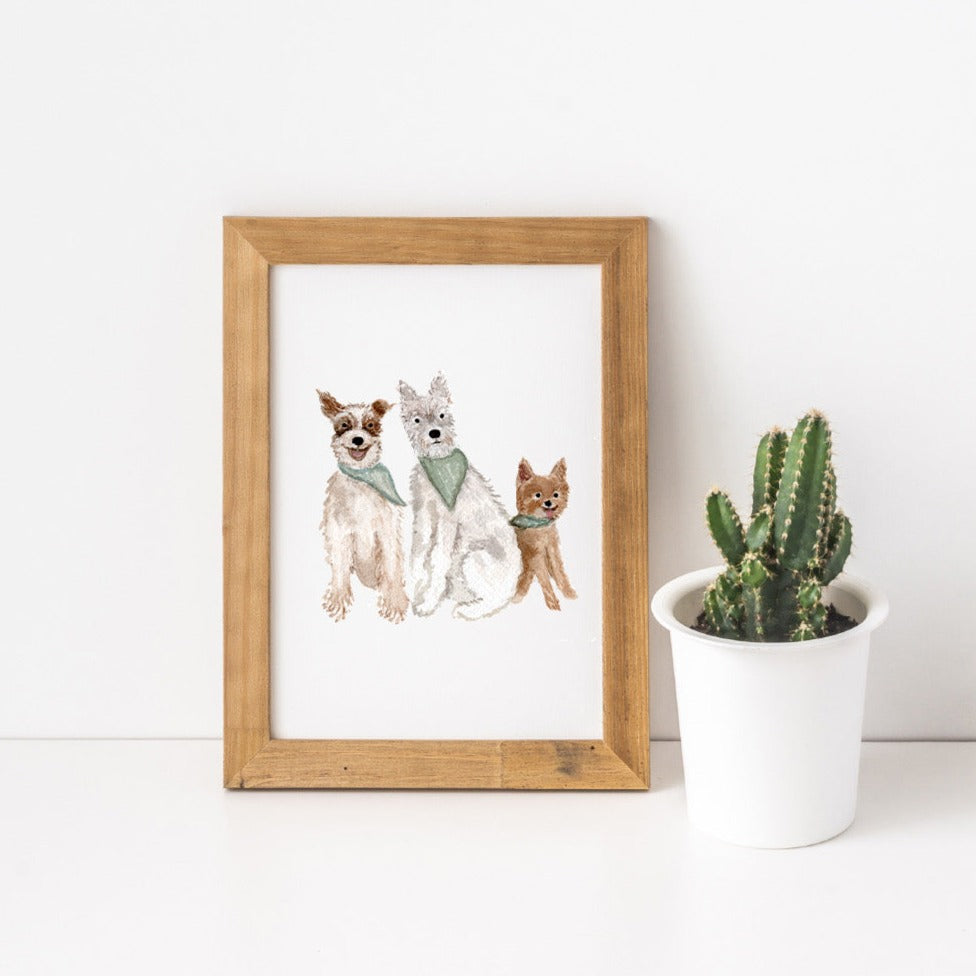 Watercolour Mini Pet Portrait