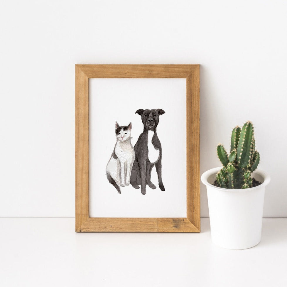 Watercolour Mini Pet Portrait
