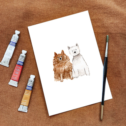 Watercolour Mini Pet Portrait