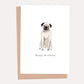 Pug Birthday Card