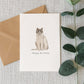 Ragdoll Cat Birthday Card by HeatherLucyJ. Pet Portrait Cat Greeting Card