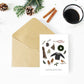 Seasons Greetings Winter Essentials Christmas Card