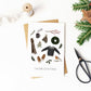 Seasons Greetings Winter Essentials Christmas Card