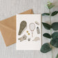 Tennis Essentials Illustrated Greeting Card