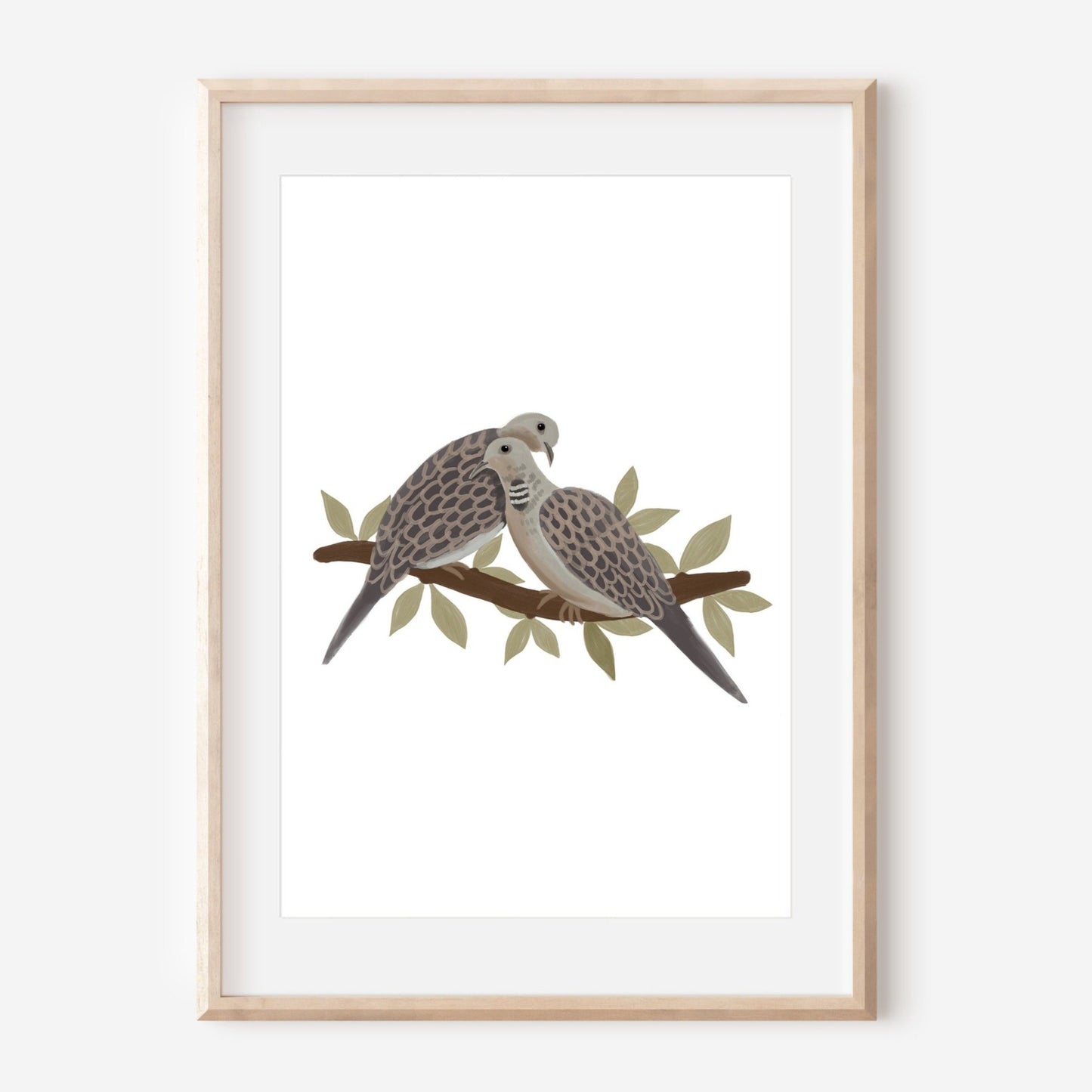Pair of Turtle Doves Art Print