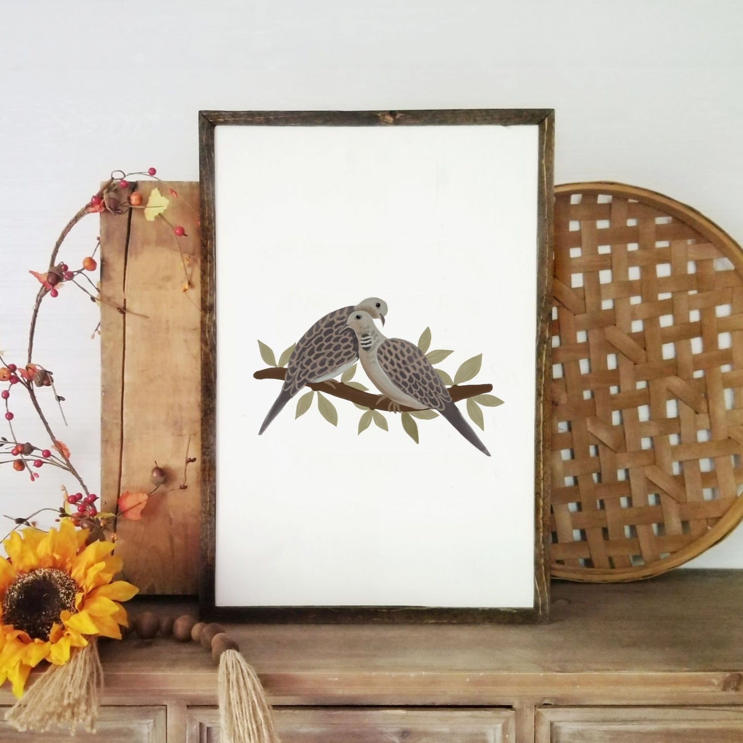 Pair of Turtle Doves Art Print
