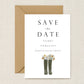 Welly Boot with Flowers Save the Date