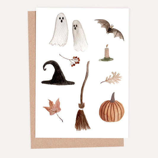 Halloween Spooky Greeting Card