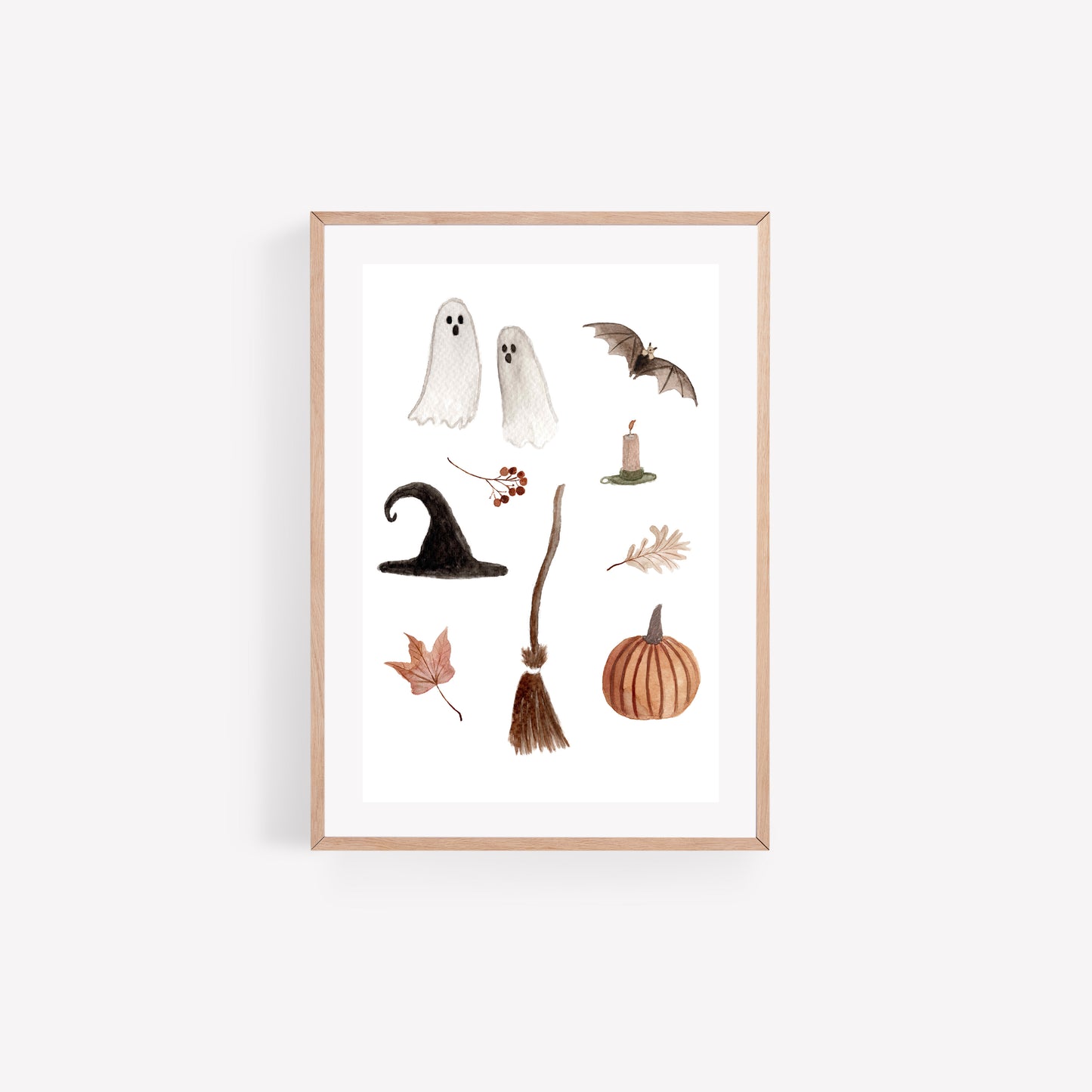 Halloween Watercolour Art Print