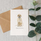 Yellow Labrador Birthday Card