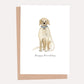 Yellow Labrador Birthday Card