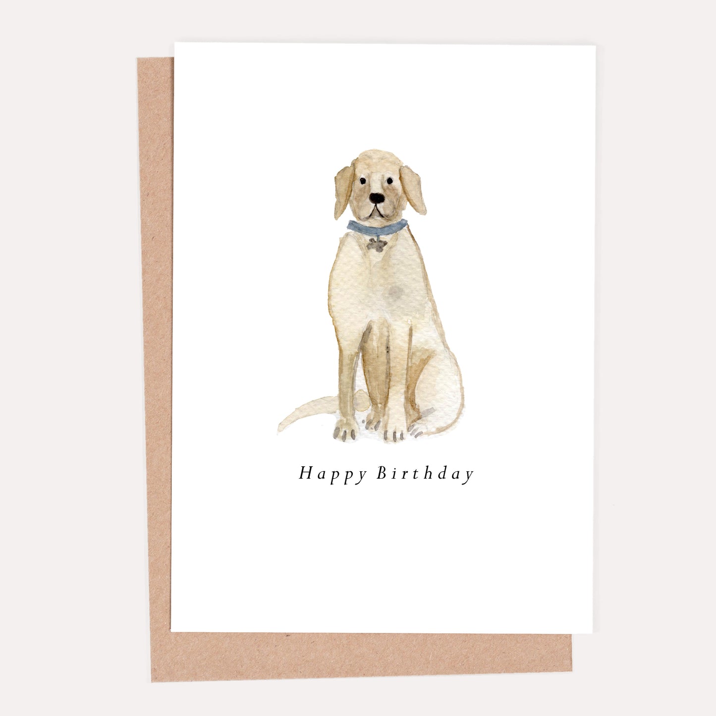 Yellow Labrador Birthday Card